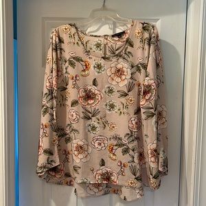 Floral open sleeve blouse XL
